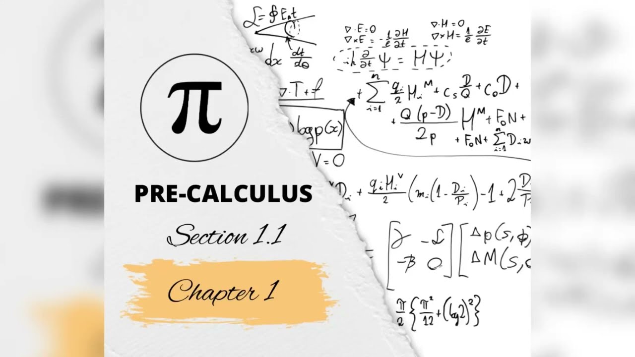 تمهيدي حسبان || pre-calculus (chapter 1 )