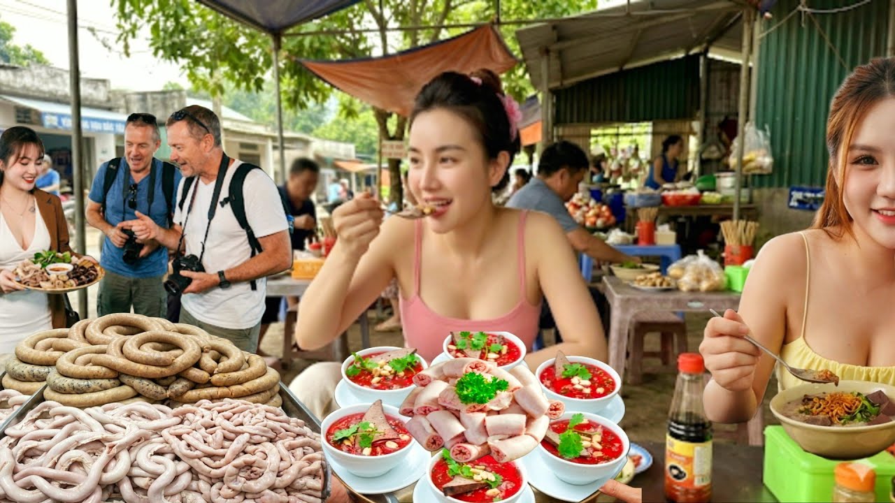 QUÁN CHÁO LÒNG TIẾT CANH SÁT KHU CÔNG NGHIỆP RẤT THU HÚT THẦN CỒN KHÁCH ĐẾN ĂN NƯỜM NƯỢP