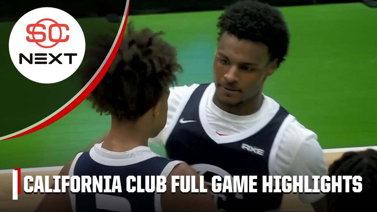 Bronny James SHINES in California Club vs. U18 French Select | #AxeEuroTour | Full Game Highlights