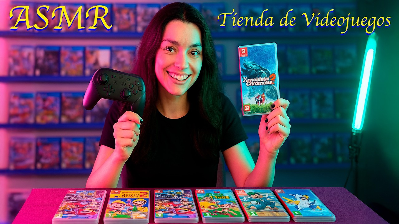 ASMR en ESPAÑOL 🌙 | Roleplay Tienda de Videojuegos 🎮 (Nintendo Switch, Zelda, Funko Pop)