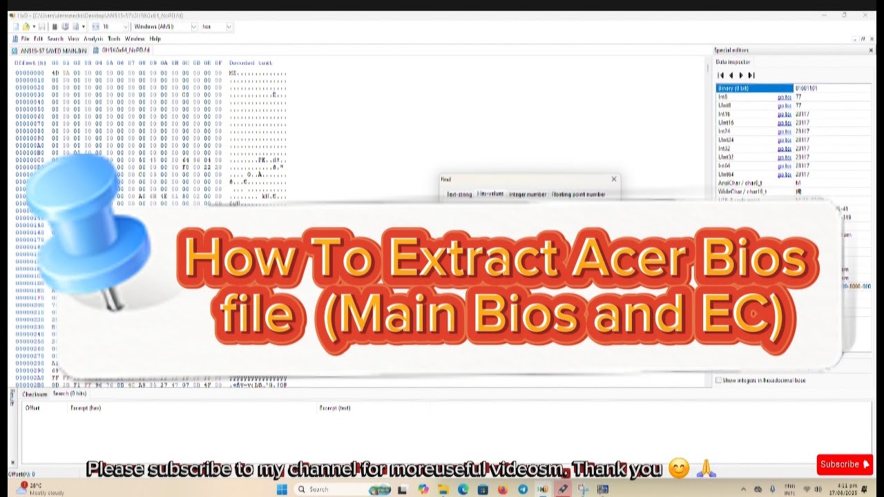 COMPLETE GUIDE ON HOW TO EDIT AND EXTRACT ACER BIOS FROM MANUFACTURE'S WEBSIT(#acer #acerlaptop)2025