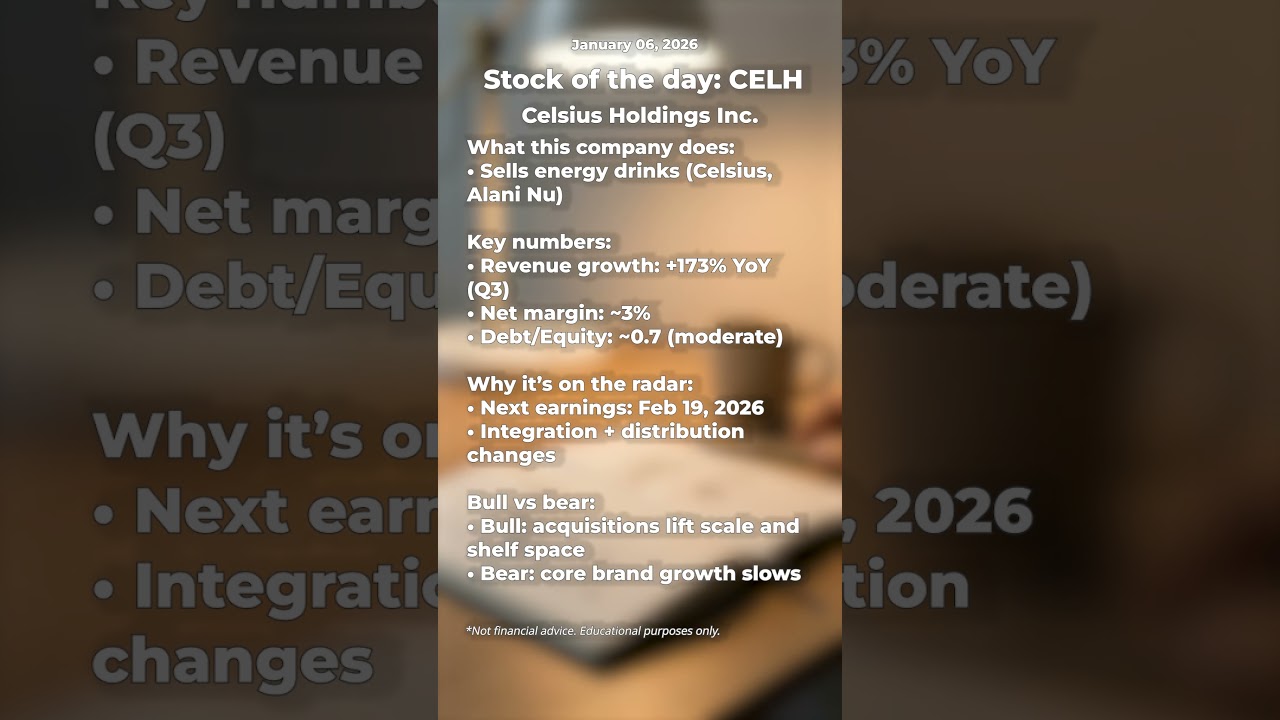 Celsius (CELH): Growth Story With a Near-Term Catalyst 