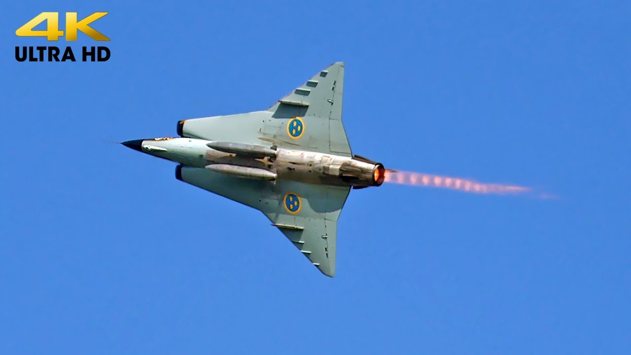 Saab J35 Draken demo | Belgian Air Force Days 2023 | Kleine Brogel AB