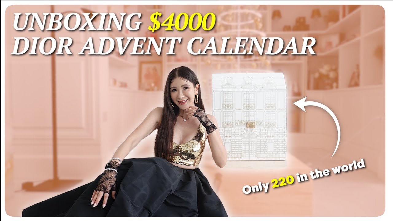 I BOUGHT A LIMITED $4000 DIOR ADVENT CALENDAR!  *was it worth the price? | JAMIE CHUA