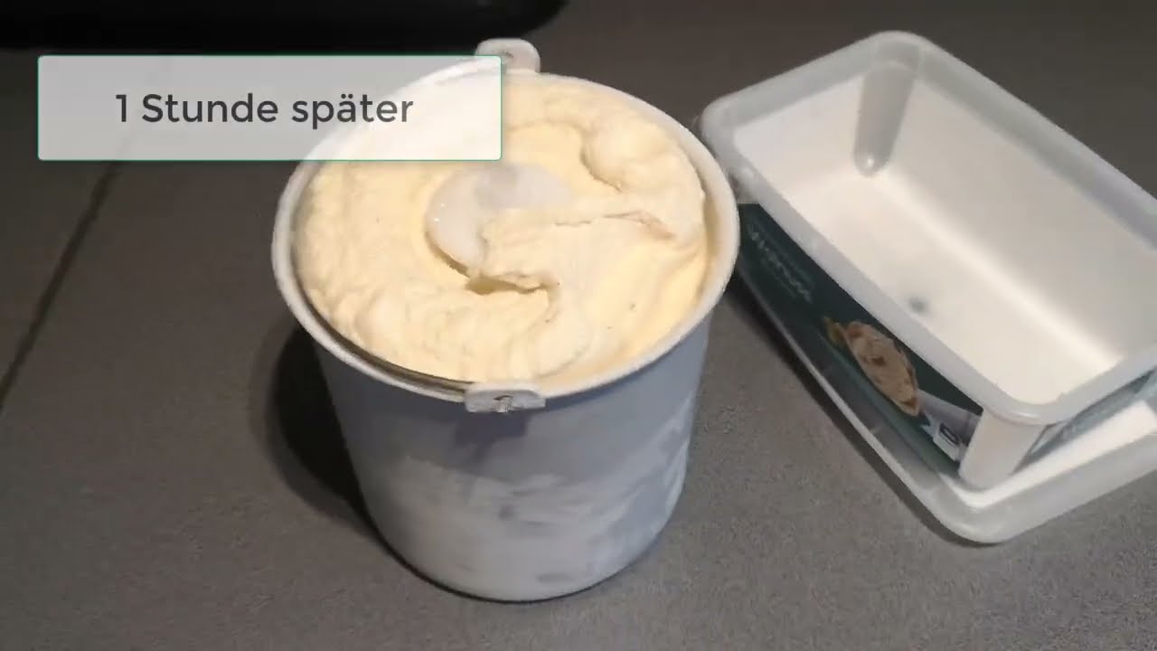 Selbstgemachtes Haselnuss-Eis