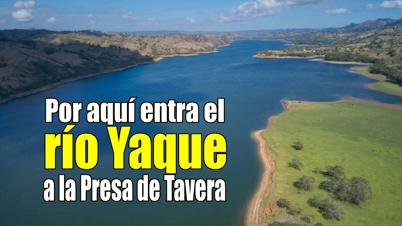 La impresionante entrada del río Yaque a la Presa de Tavera!  4K (2023/5) Indetenibles !