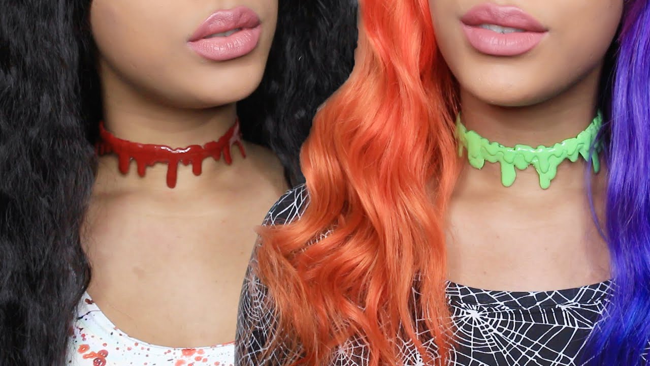 DIY Blood / Slime Drip Choker for Halloween!