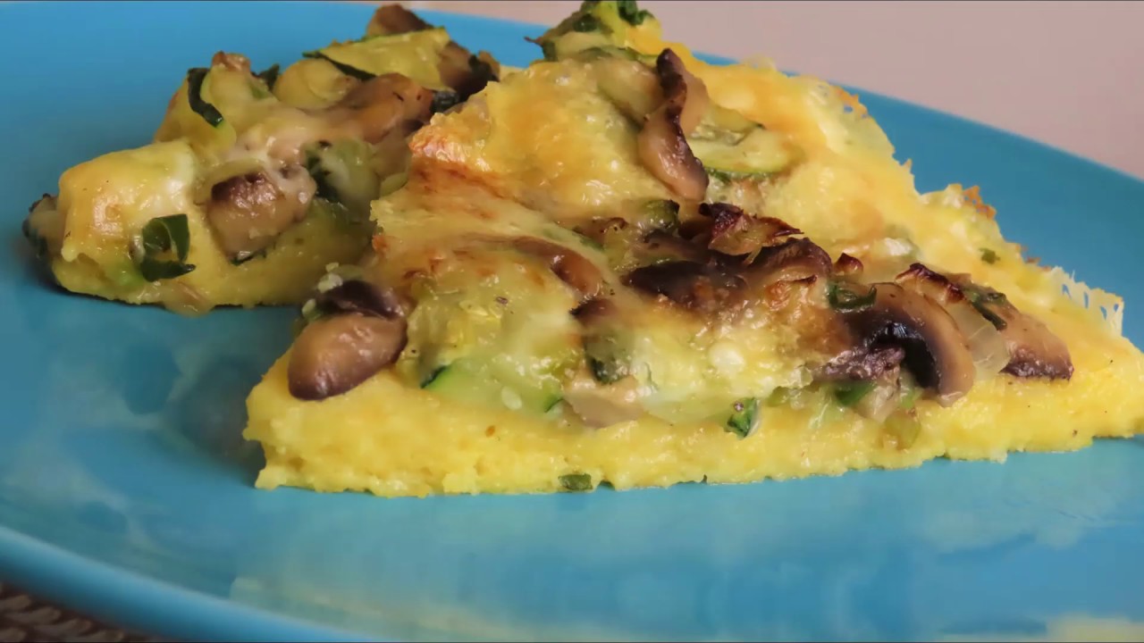 Zapečena Palenta Tikvice, Mozzarella i Gljive / Baked Polenta Zucchini, Mozzarella and Mushrooms