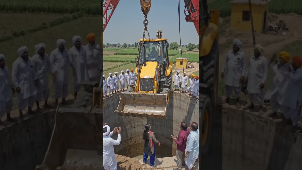 #viralvideo #JCB in a Well? 😱🚜 | Epic Rescue Underway! #viral  #aivideo #ai