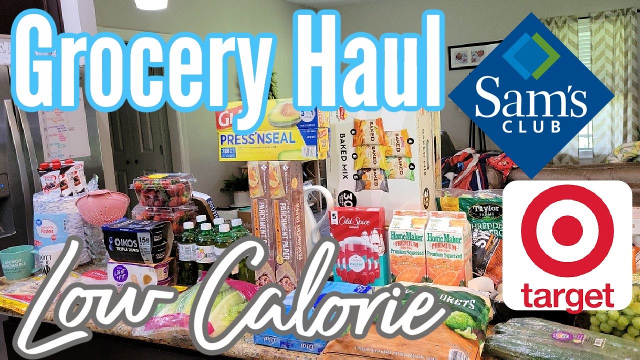 LOW CALORIE GROCERY HAUL | SAM'S CLUB & TARGET | NICOLE BURGESS WEIGHT LOSS