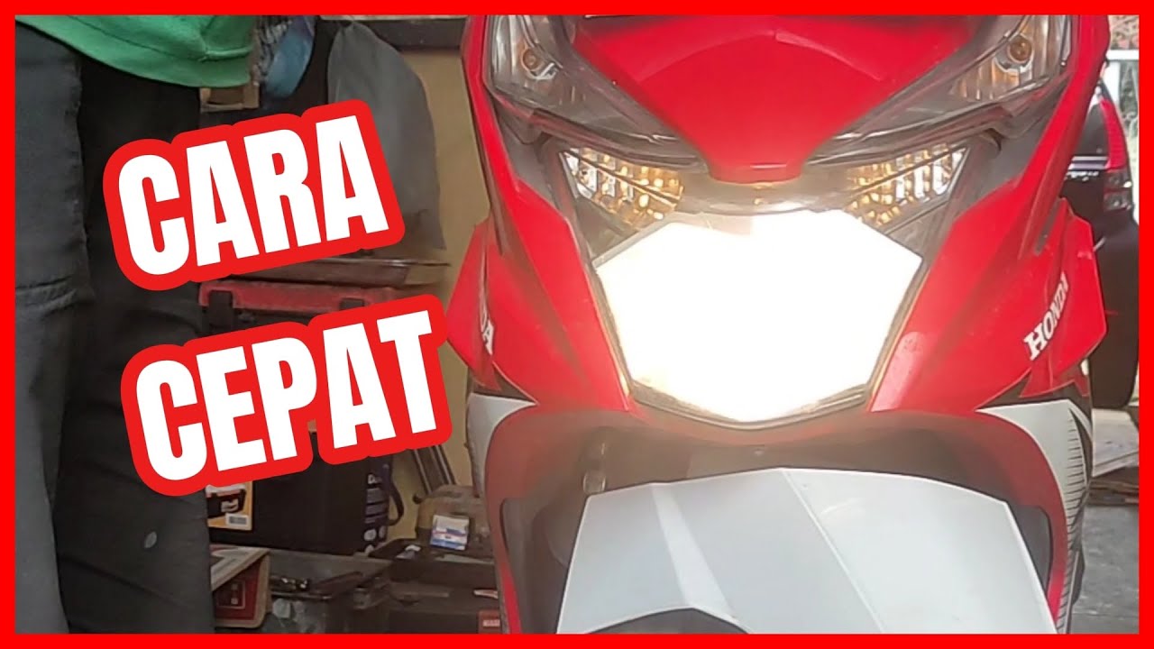 Ganti lampu depan BEAT ESP... Gak pake lama ‼️