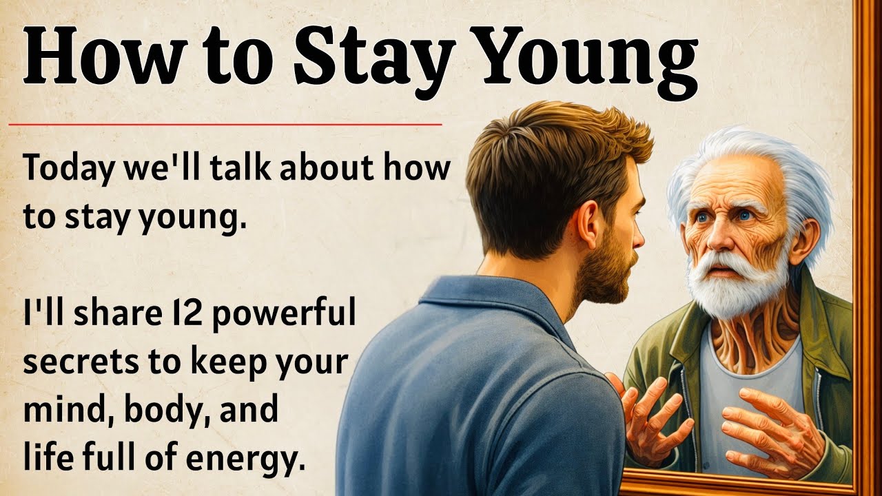 How to Stay Young & Fit || Secrets to Look Young || Improve Your English Fluency ✅️ 