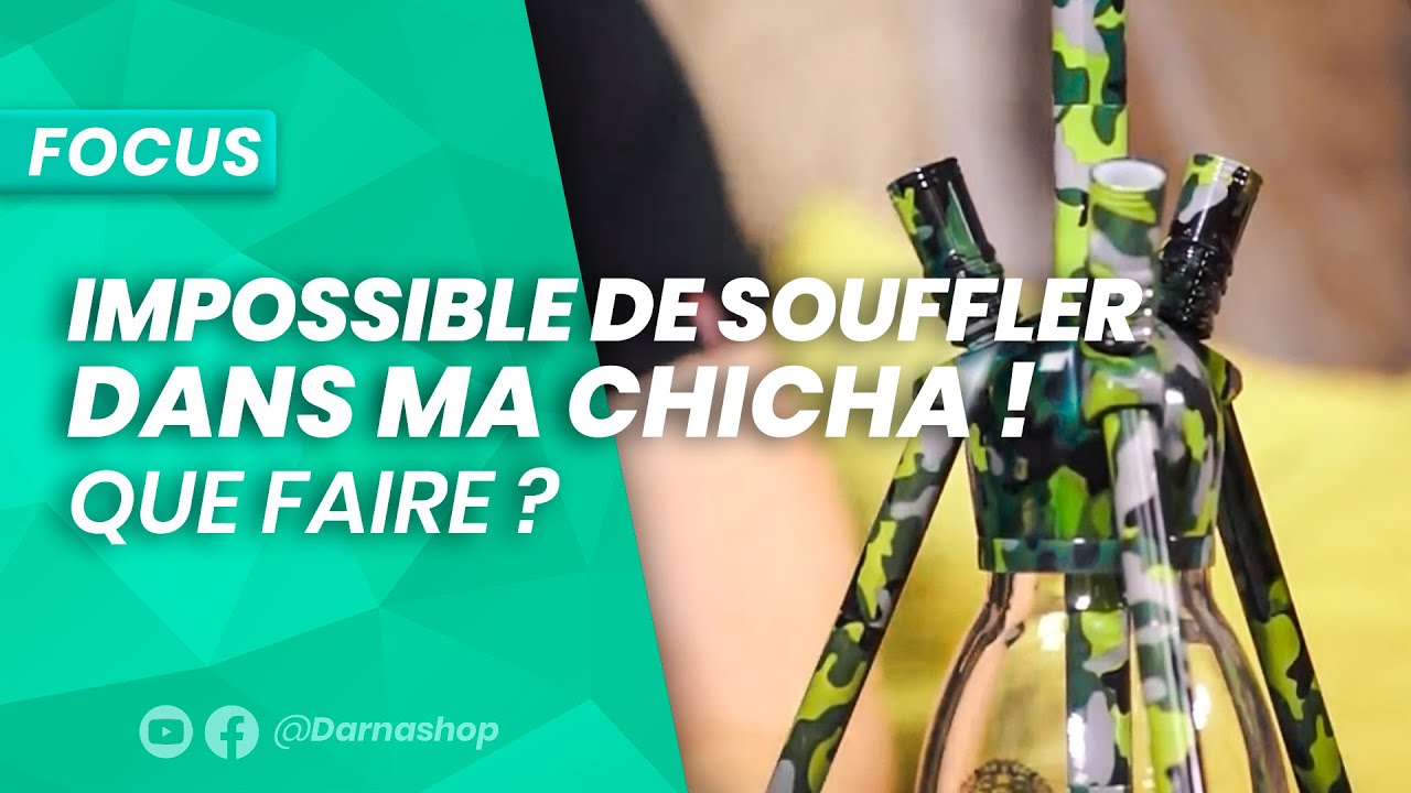 Je ne peux pas souffler dans ma chicha! Comment activer la fonction soupape de purge sur une chicha?