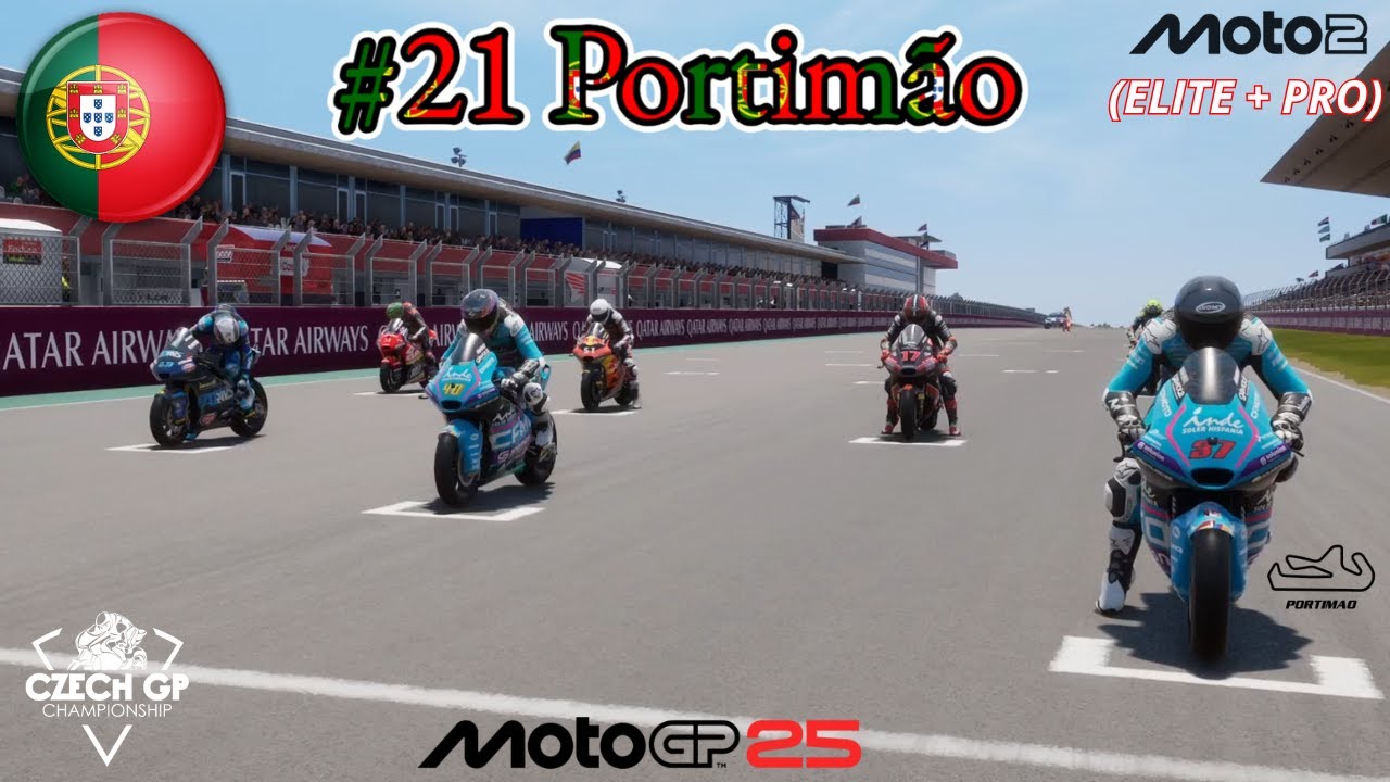 #21 PortugueseGP, Portimão, Czech GP Championship z.s. - závod sk. ELITE a PRO, MotoGP 25, PS5/PS4