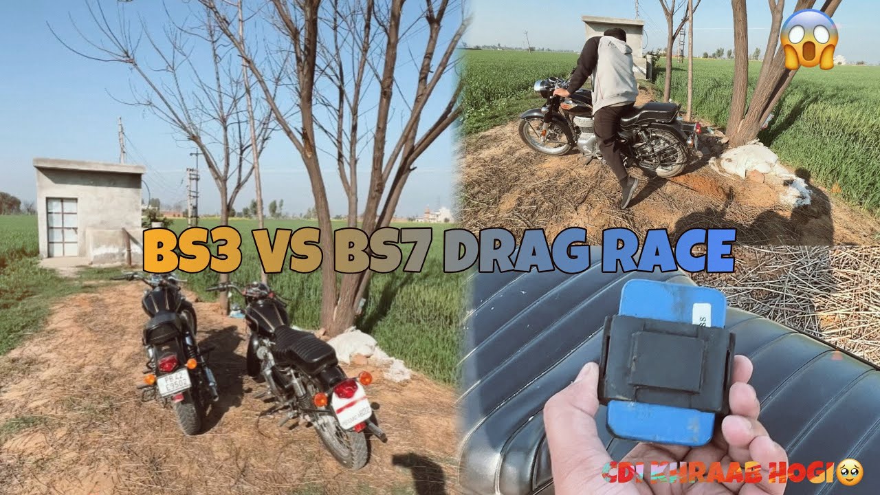 Bullet cdi comparison 💯| Drag race Bs7 | Engine sieze 💔||