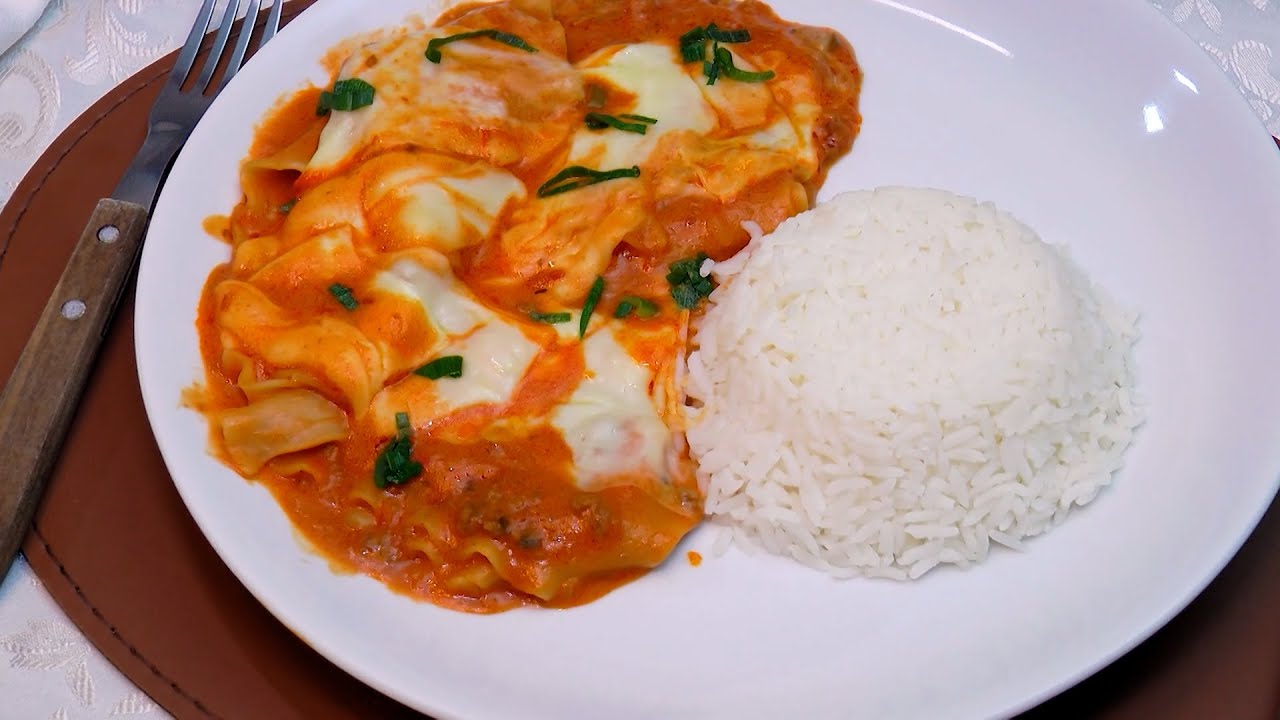 RECEITA LASANHA DE PANELA