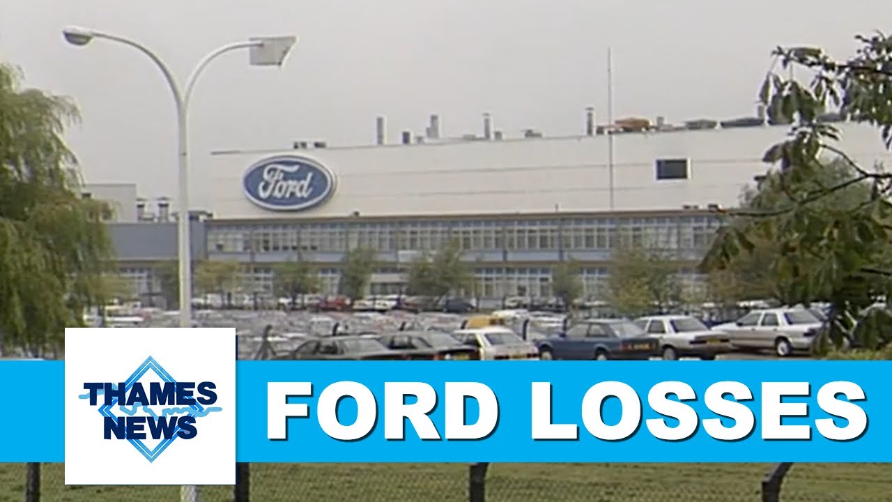 Ford: £590m Loss in 1991 | Thames News Archive Footage
