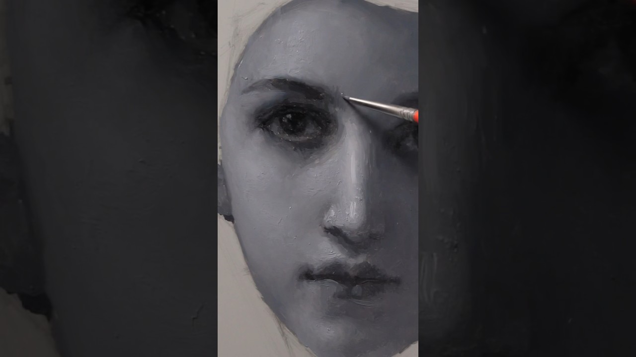 Grisaille PORTRAIT painting 🎨 