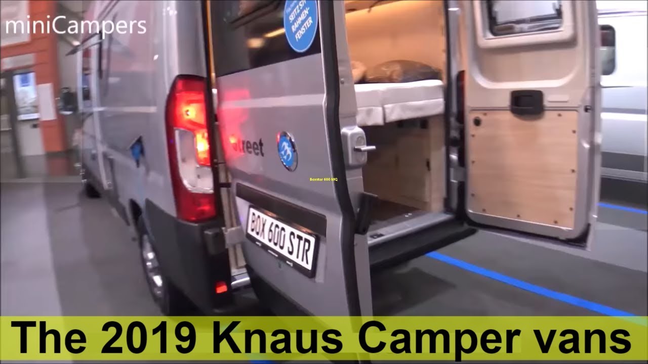 The 2019 Knaus Camper vans (quick look)