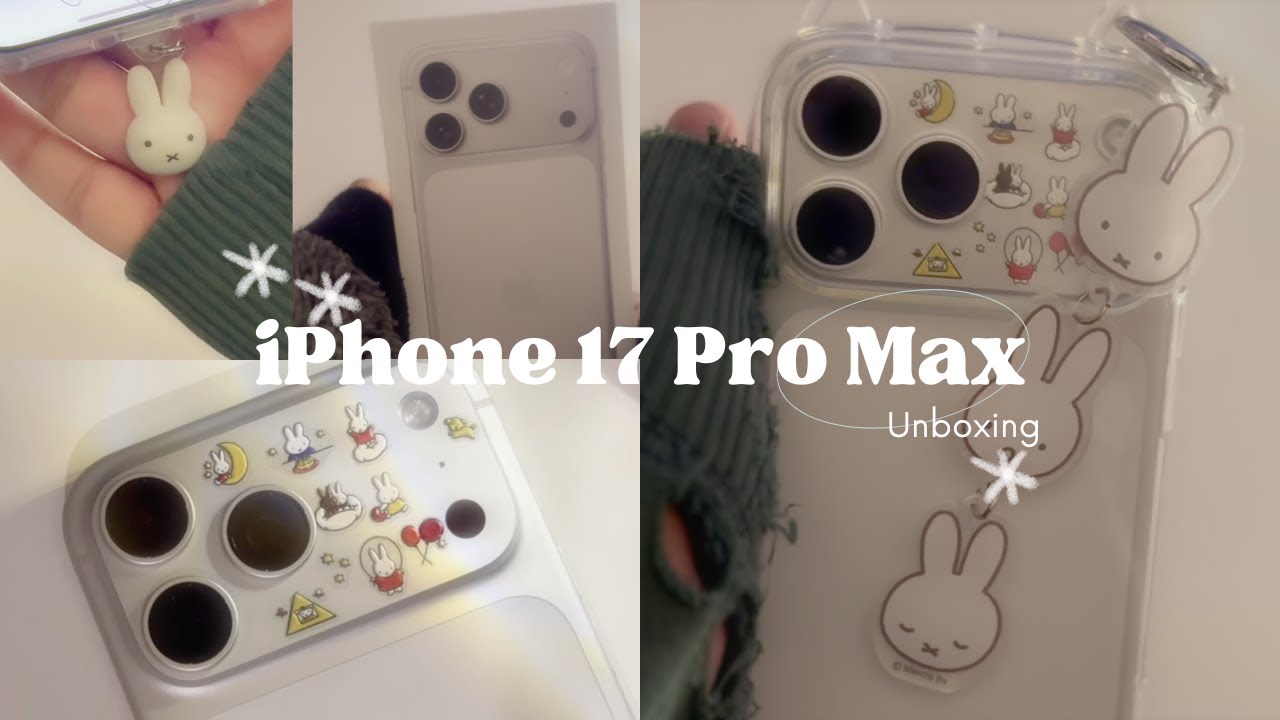 iPhone 17 Pro Max Unboxing | Miffy Phone Case, Stickers & Charm Setup