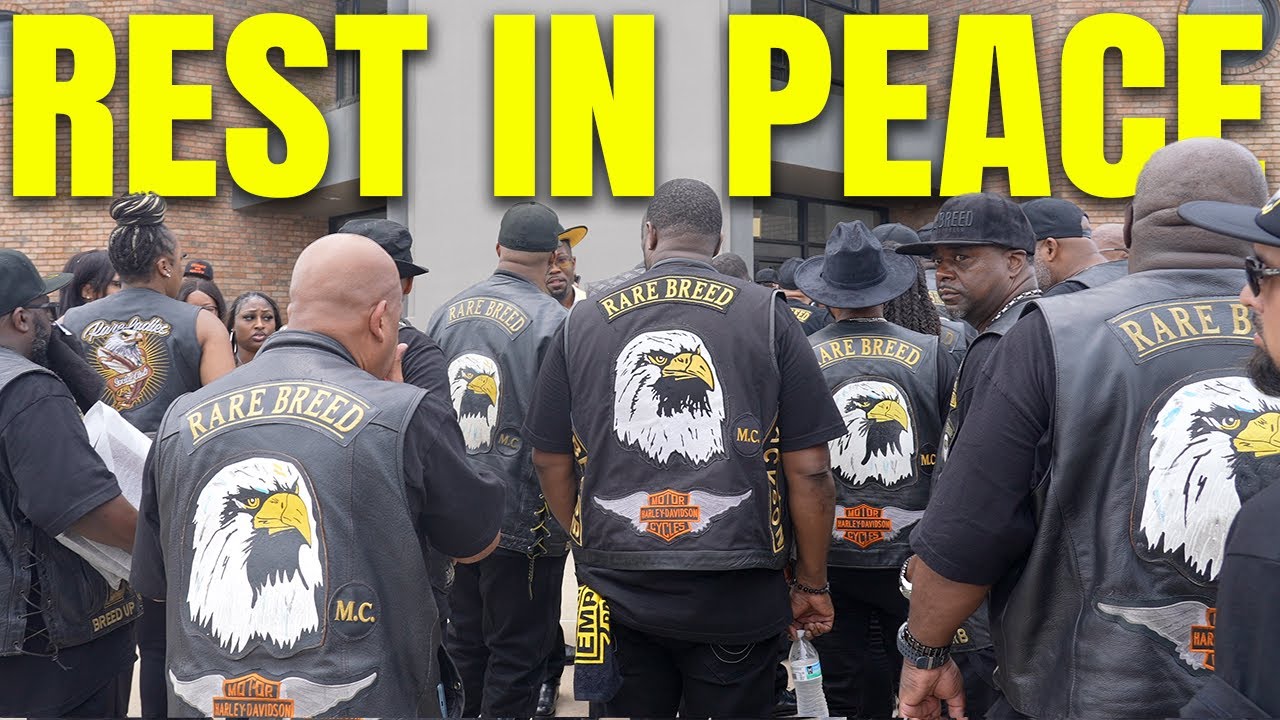 Rare Breed Motorcycle Club Funeral for our Fallen Brother