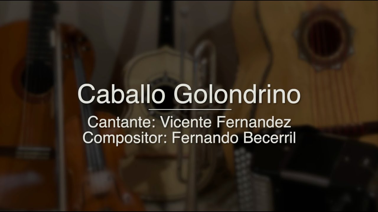 Caballo Golondrino - Puro Mariachi Karaoke - Vicente Fernandez