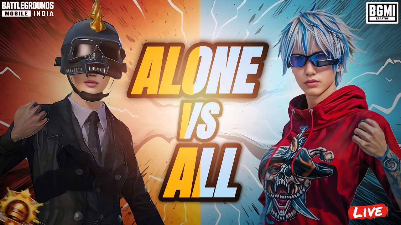🔴  ALONE VS ALL | GAMEPLAY 🥶 | ALONE IS LIVE | #bgmilive #bgmi #krafton #gaming #bgmiindia