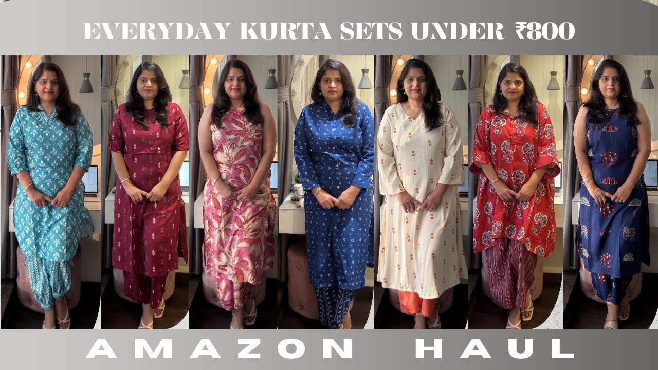 Amazon Kurta Sets Under ₹800 | Everyday  Styles You’ll Actually Wear