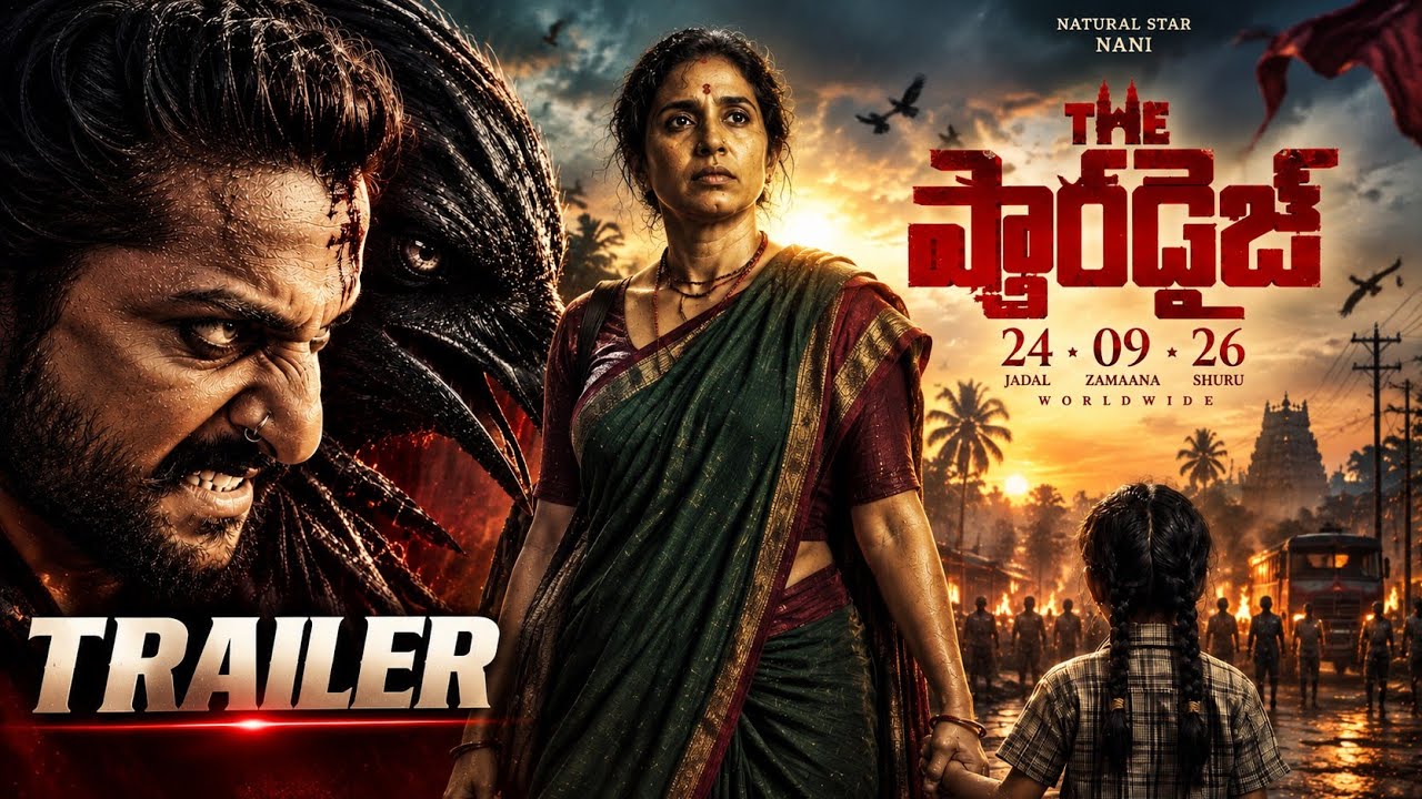 The Paradise Release Trailer 🔥 | Nani | Srikanth Odela | Anirudh Ravichander | 4K