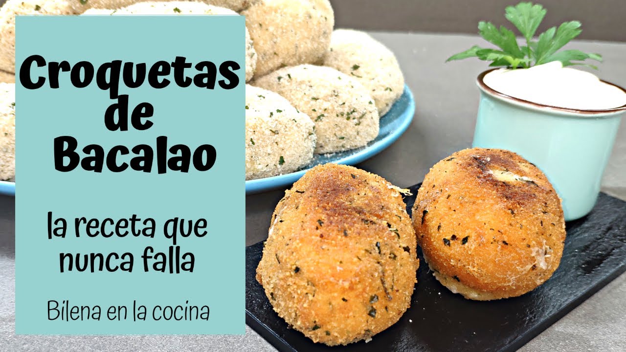 COMO HACER CROQUETAS DE BACALAO!!! FÁCIL, RAPIDO Y PERFECTAS!!! ESTA SERÁ TU RECETA!!!