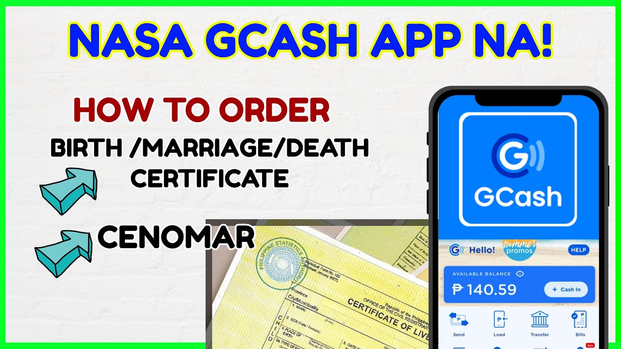Paano MAG ORDER ng Birth Certificate sa GCash App? Magkano? Matagal Ba Ma deliver? Kailan?