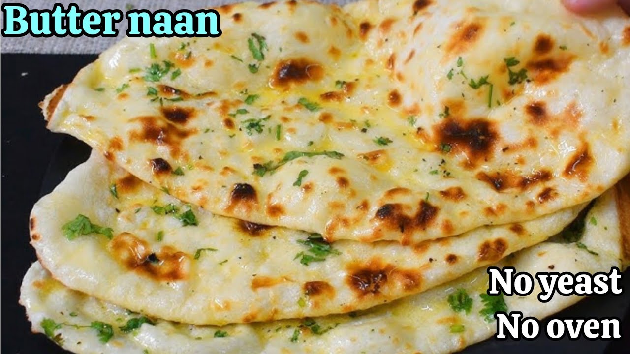 BUTTER NAAN RECIPE IN PAN I WITHOUT TANDOOR OR OVEN #viral #butternaan