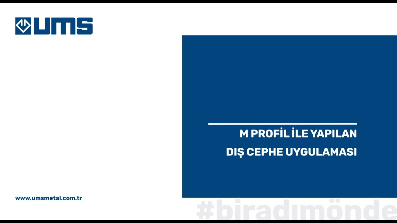 M Profil ile Yapılan Dış Cephe Uygulaması