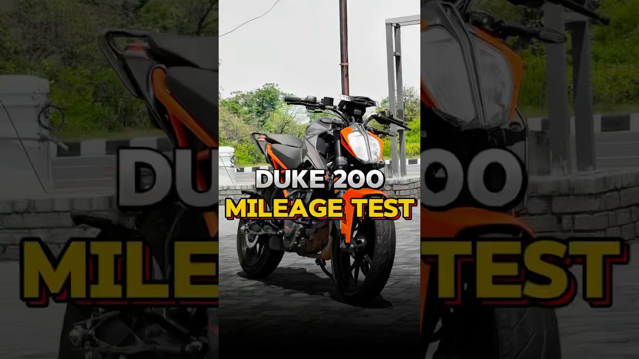 Duke 200 mileage video 💯 #shorts #shortfeed #mileage_test #duke