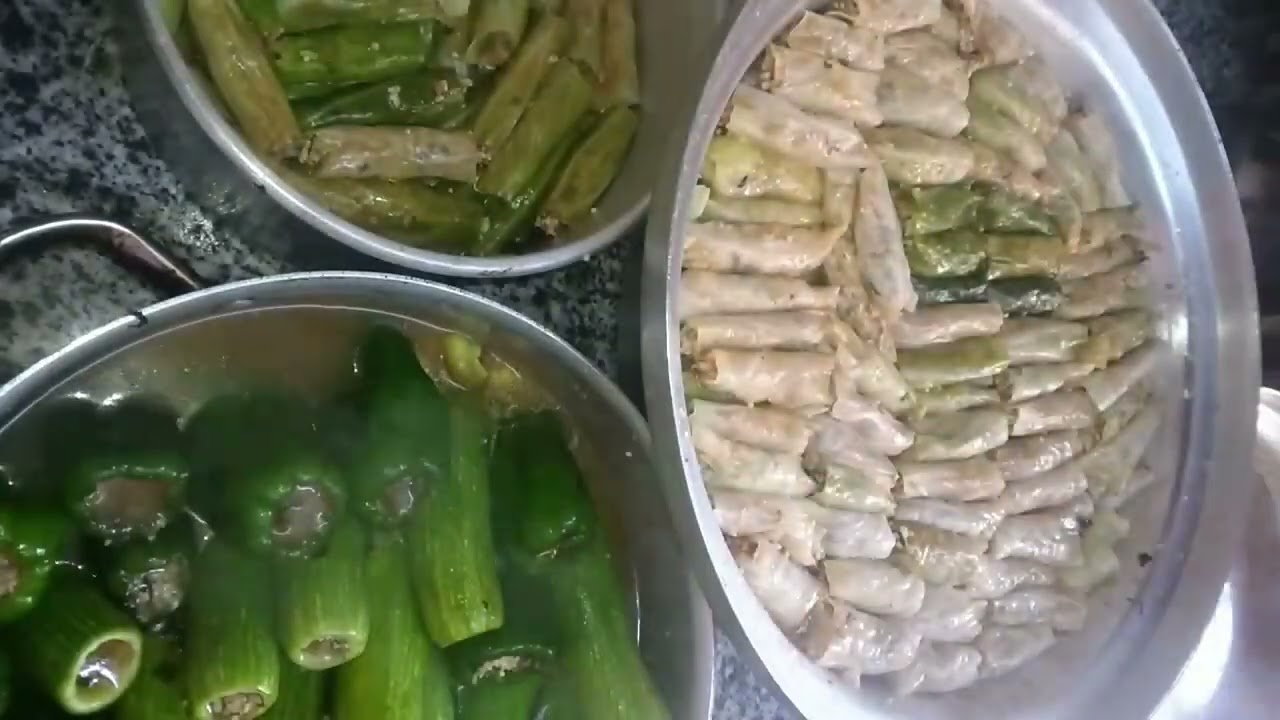 محشى الكرنب بالفراخ فى حلة واحدة  وخلطة المحشى احلى اكلة تدفى فى برد الشتا