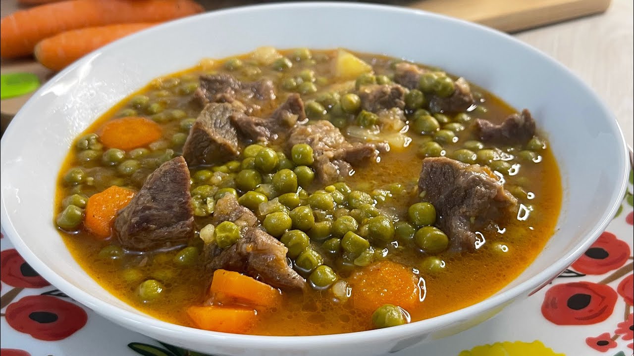 🥰Gjellë Tradicionale; Sekretet e përgatitjes Plot shije të Gjellës Tradicionale me Bizele dhe mish.