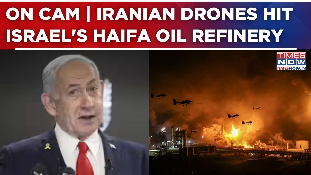 Israeli Fuel Facility In Iran's Crosshairs: Iranian Army Strikes Haifa Refinery With Drones | Watch