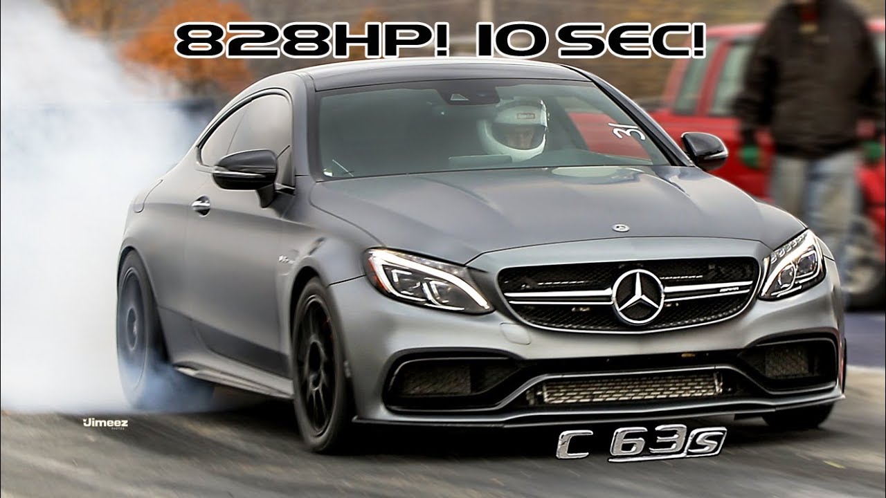 828 HP! V8 BITURBO! 10SEC! C63S AMG MERCEDES! GERMAN MUSCLE! LAST CAR DOWN TRACK FOR '18! BYRON!