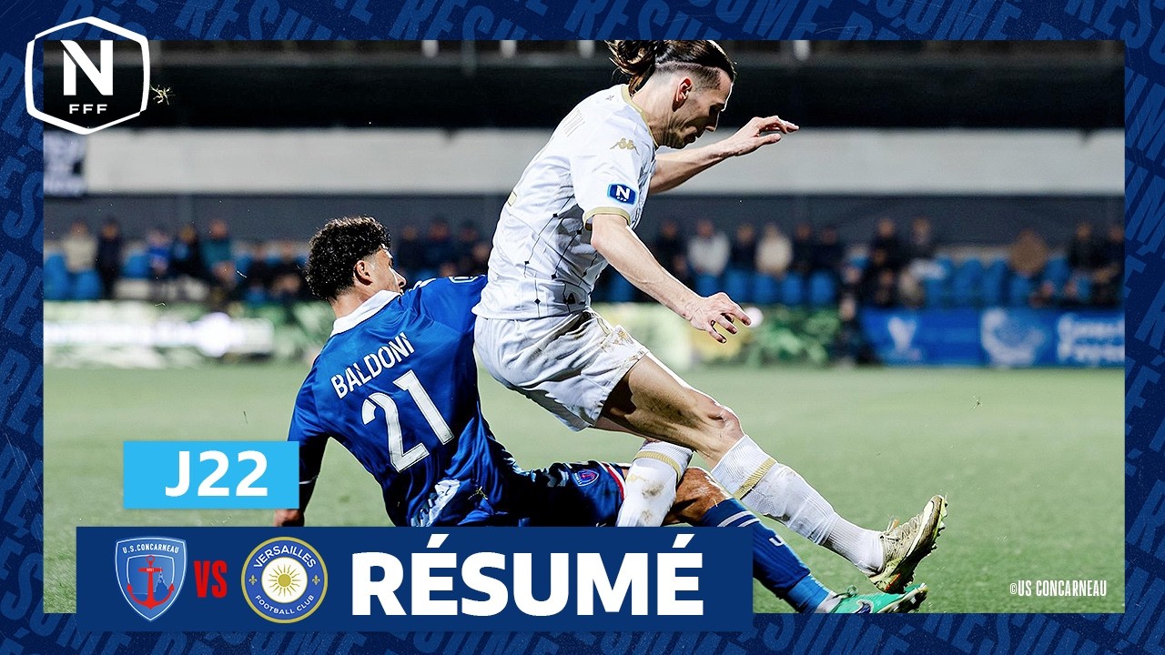 J22 I US Concarneau - FC Versailles (0-2) I National FFF 2025-2026