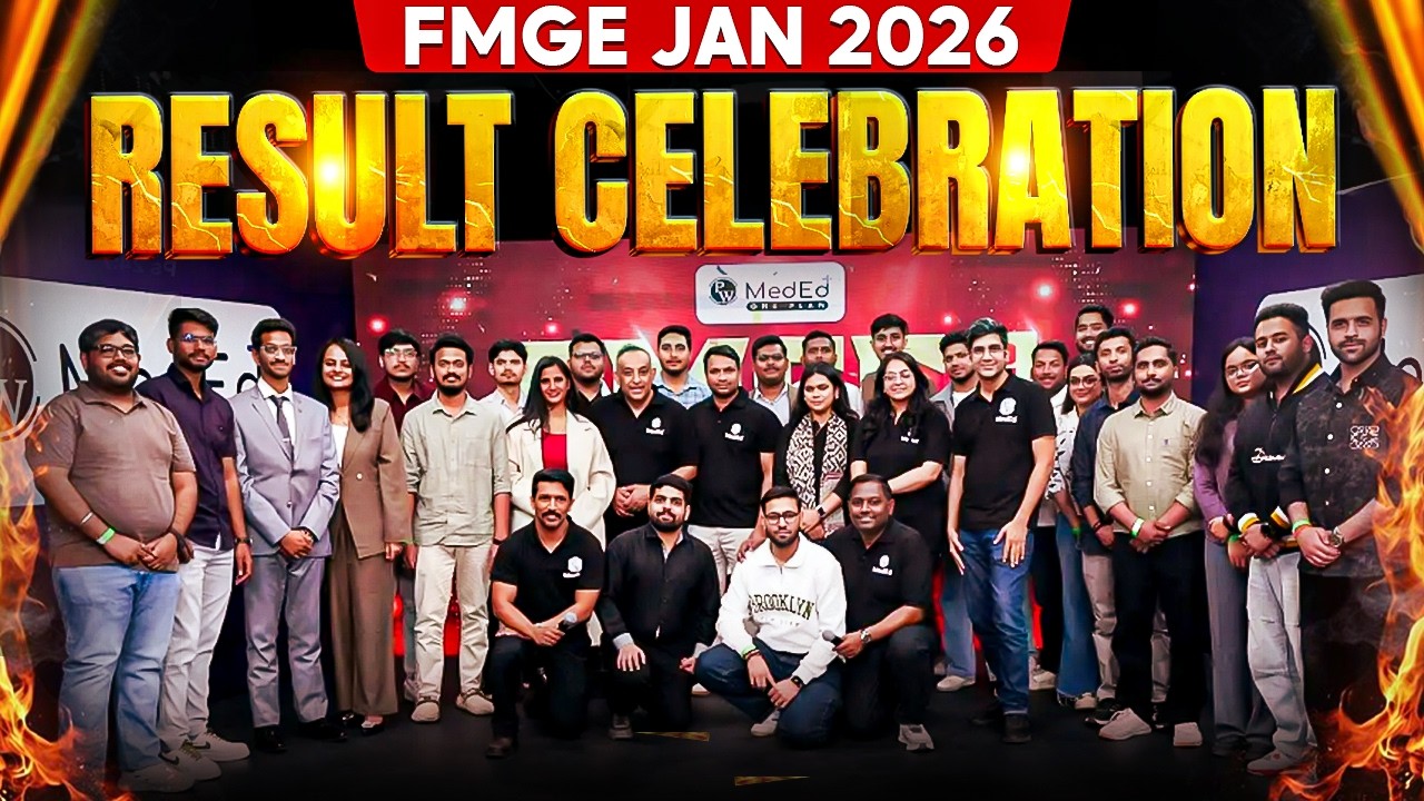 🎉 FMGE Jan 2026 Result Celebration 🎉  with Top Faculty & Achievers | PW MedEd #FMGE #FMGEJan2026