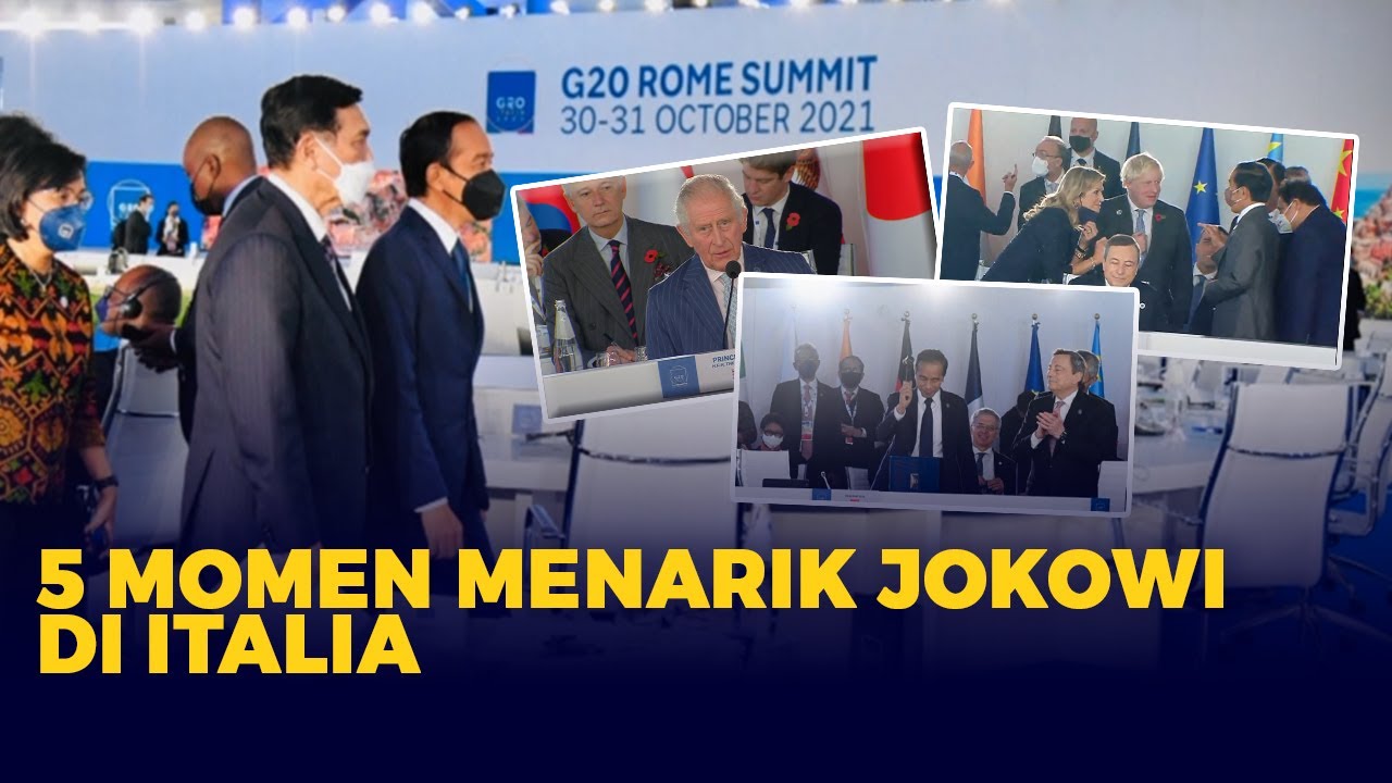 5 Momen Menarik dan Tak Terduga dari Jokowi di KTT G20 Italia