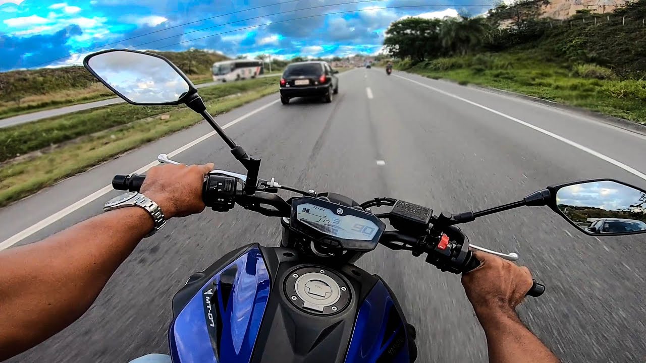 PEGUEI UMA RODOVIA COM A MT-07 PELA PRIMEIRA VEZ!