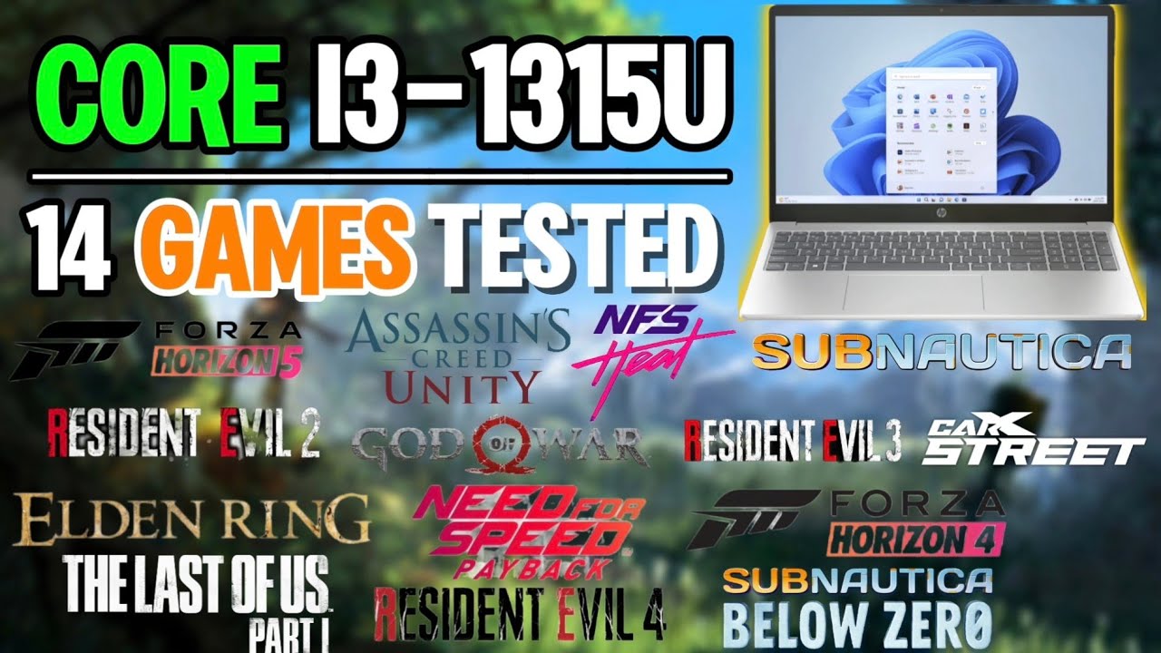 Intel Core i3-1315u / Intel Uhd Graphics 64Eu / 14 Games Tested In 2025 / FrameFoundry