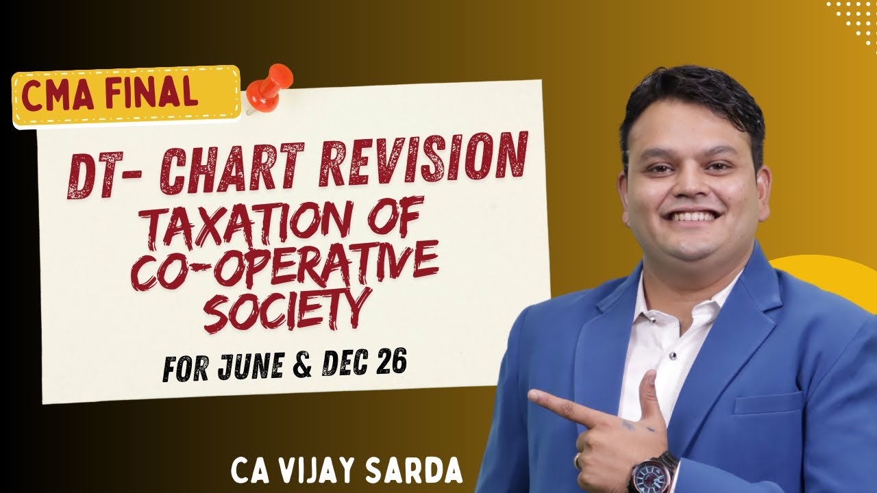 DT Revision |Taxation of Co-operative Society| CMA Final | Jun & Dec 26 |CA Vijay Sarda