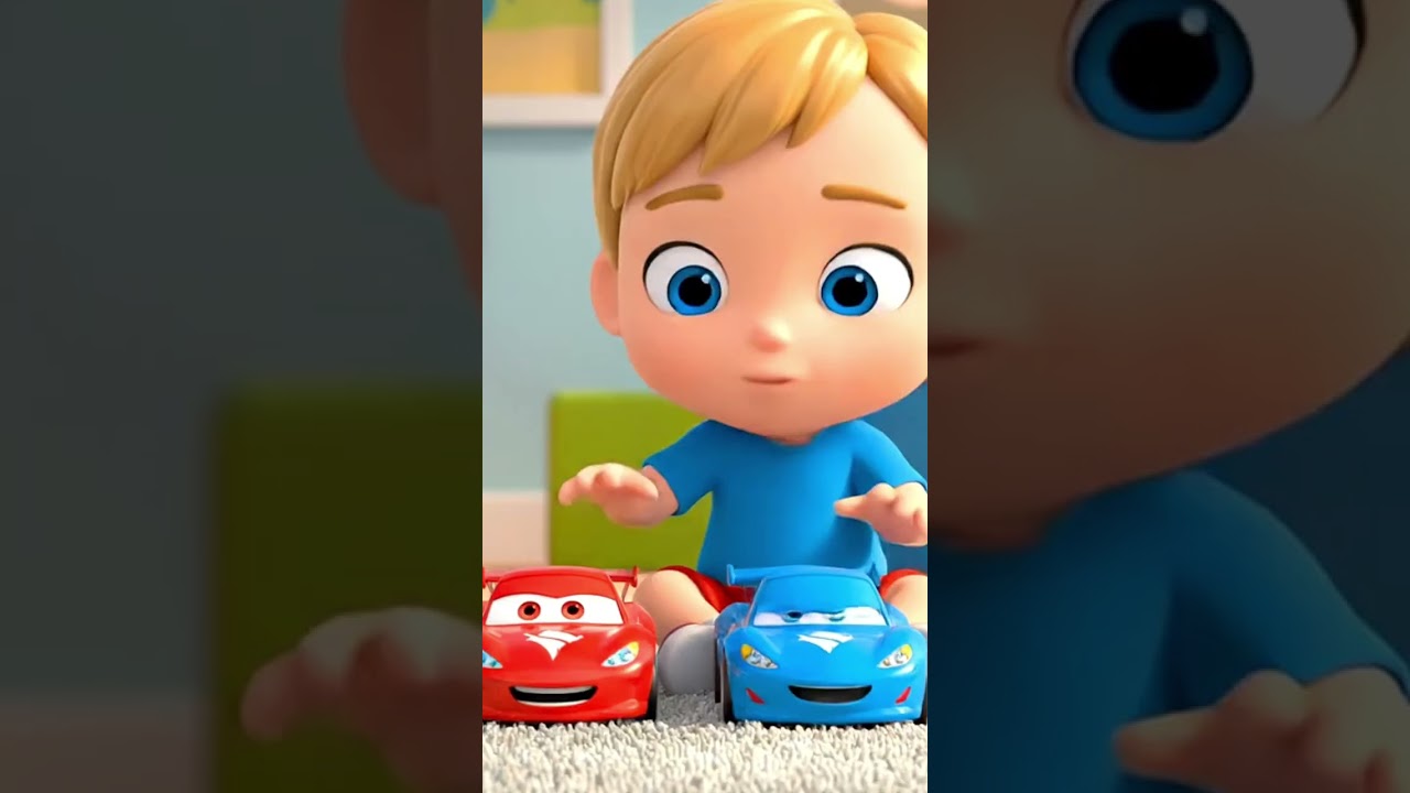 Red Car 🚗 Blue Bus 🚌 Yellow Taxi 🚕 | Magical Toy Adventure for Kids 