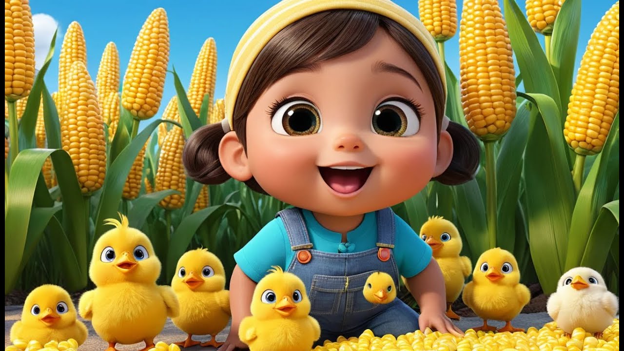 Chick and Corn Counting Song | Fun Numbers and Counting Rhyme for Kids | Playful Learning Song