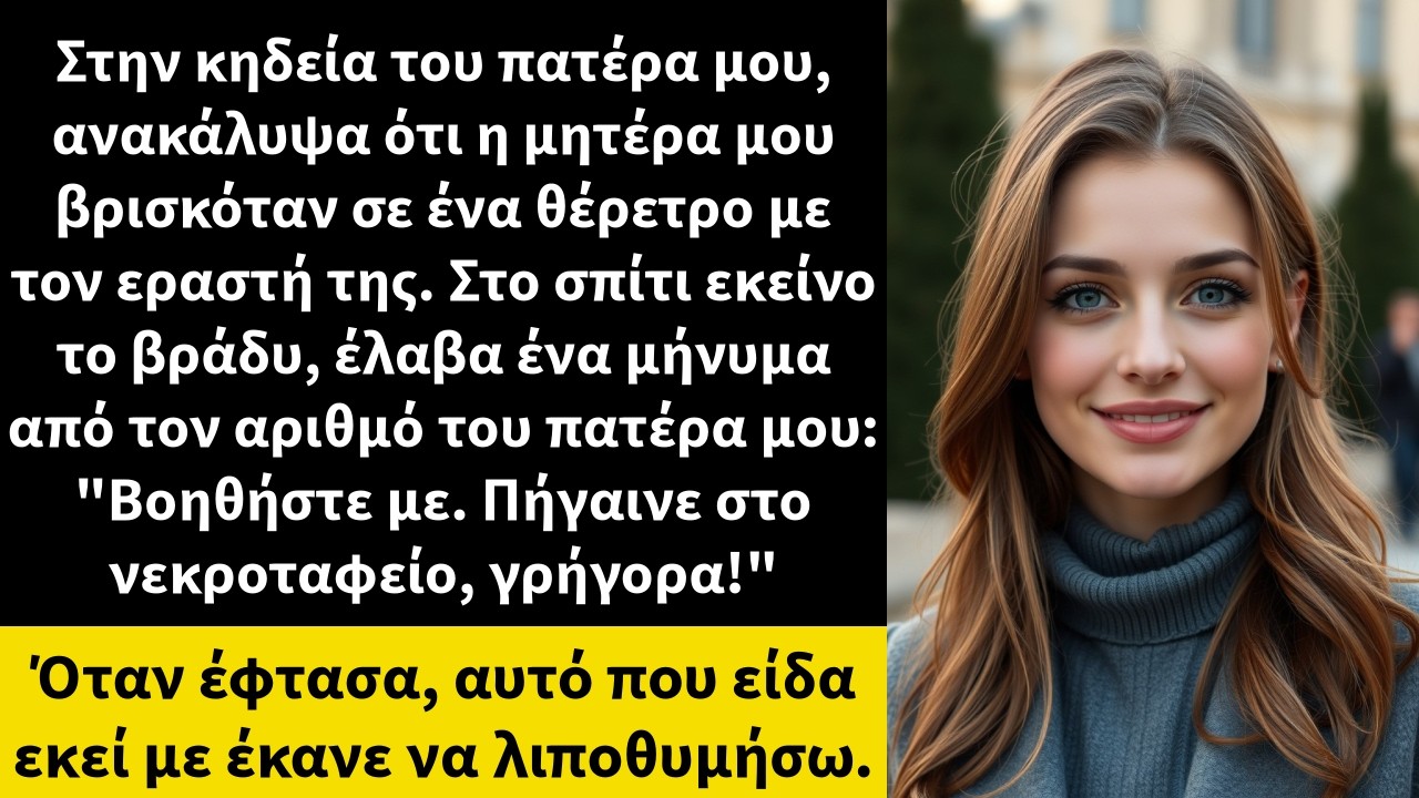 Στην κηδεία του πατέρα μου, ανακάλυψα ότι η μητέρα μου βρισκόταν σε ένα θέρετρο με τον εραστή της.