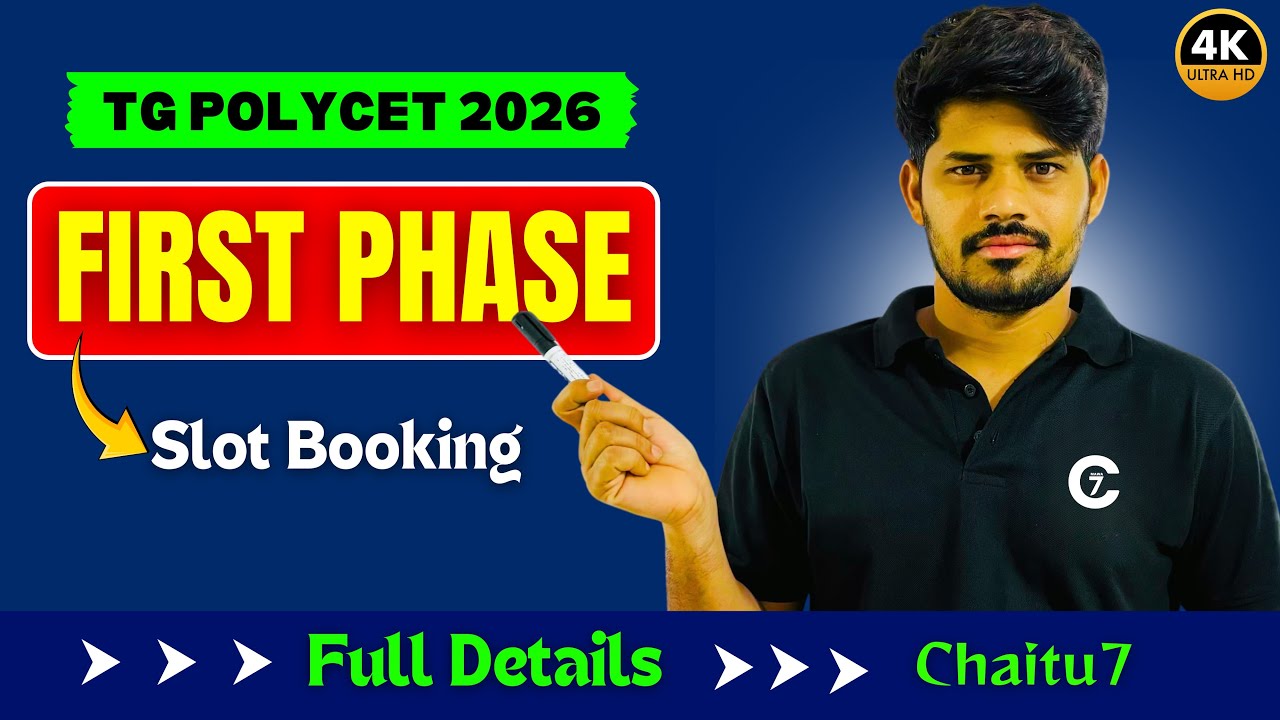 Polycet 2026 Web Counselling Process | First Phase | Slot Booking | chaitu7