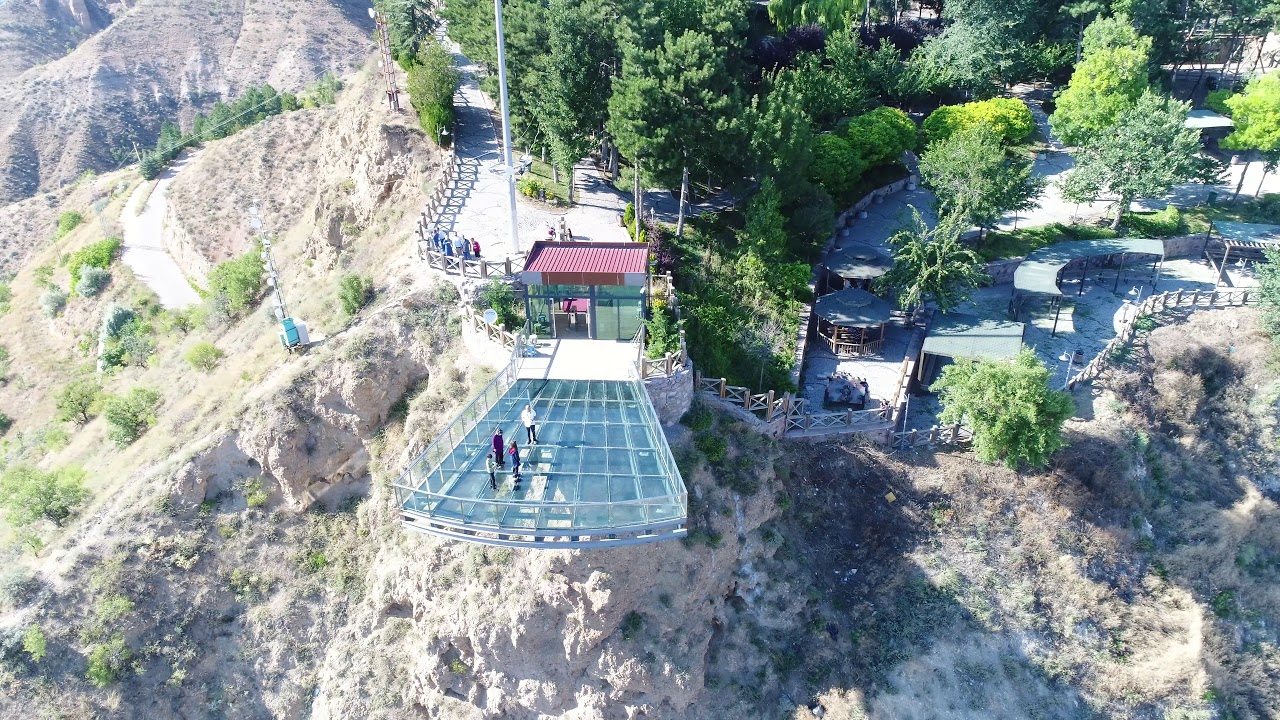 Cam Teras &Ccedil;ankırı kalesi dron cekimi