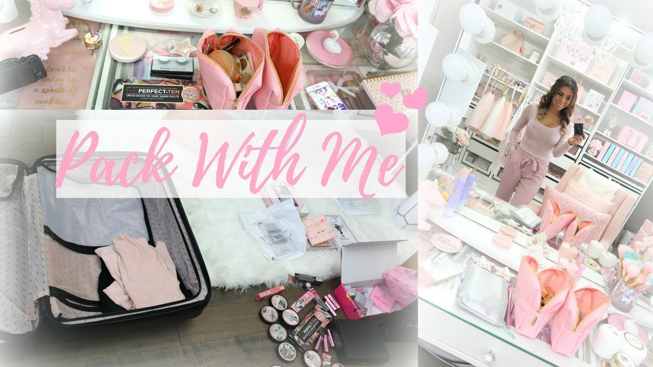 PACKING FOR MY GIRLS TRIP!👚💕 SLMissGlamVlogs🏡💕